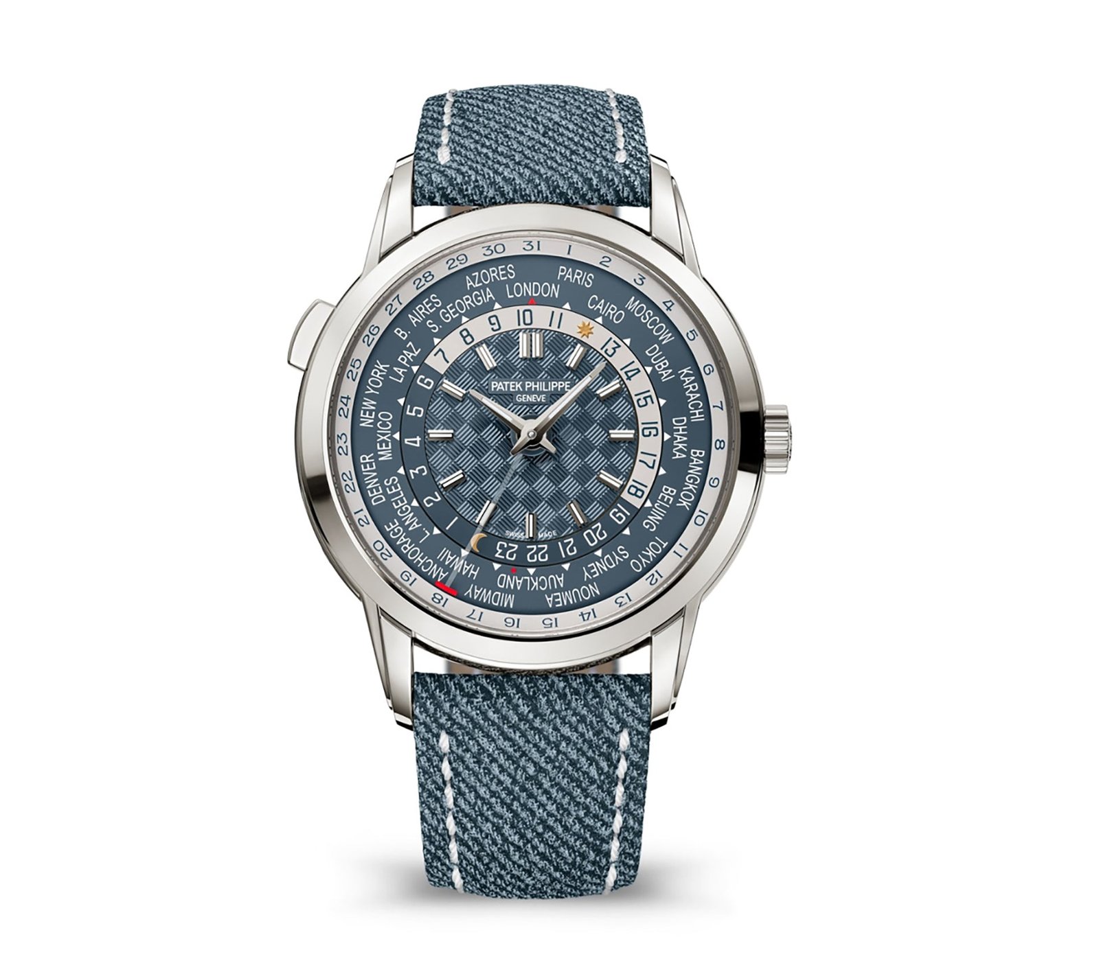 14795.jpg 40mm 18k White Gold Case World Time - Image 1