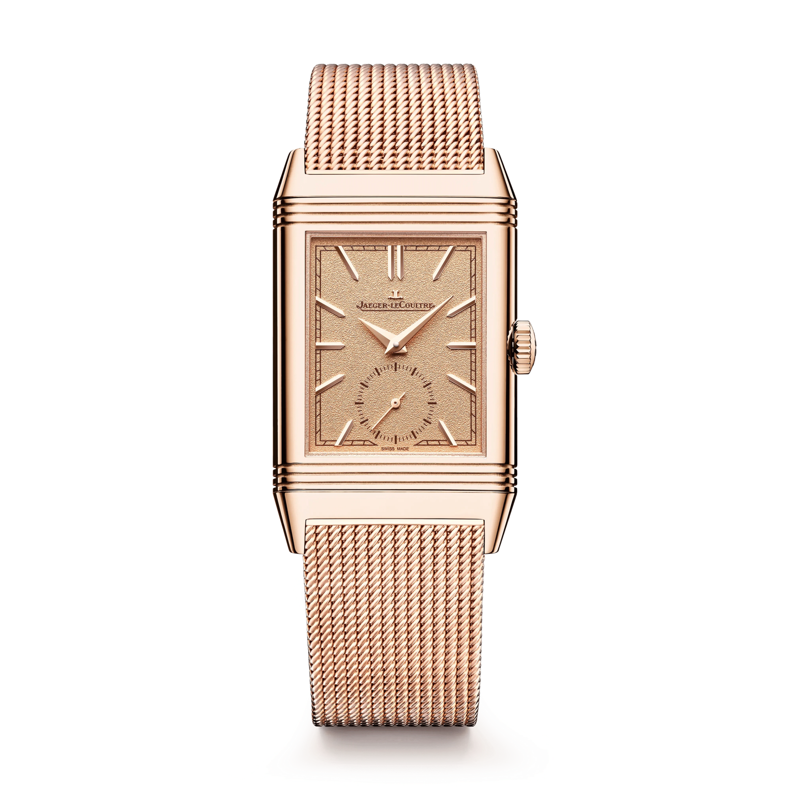 2256db391262bb93d61372d1c87fb6429b729164-scaled-1.png Pink Gold Reverso Tribute Monoface Small Seconds 'Or Deco' Men’s Watch Q713216J - 图片 1