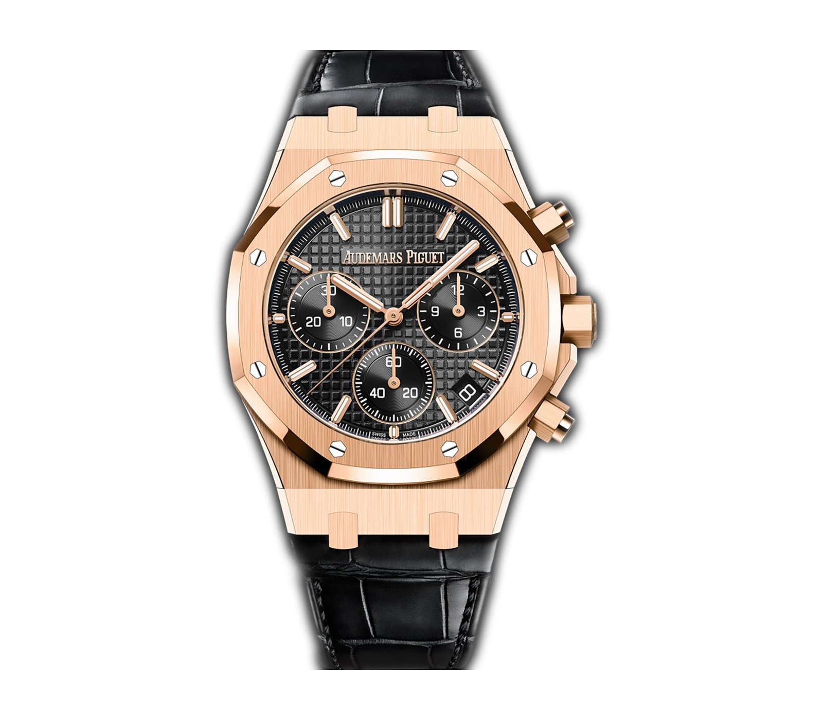 AP-26240OR.OO_.D002CR.02.jpg 41mm Chronograph 18k Rose Gold Black Dial On Leather - 图片 1