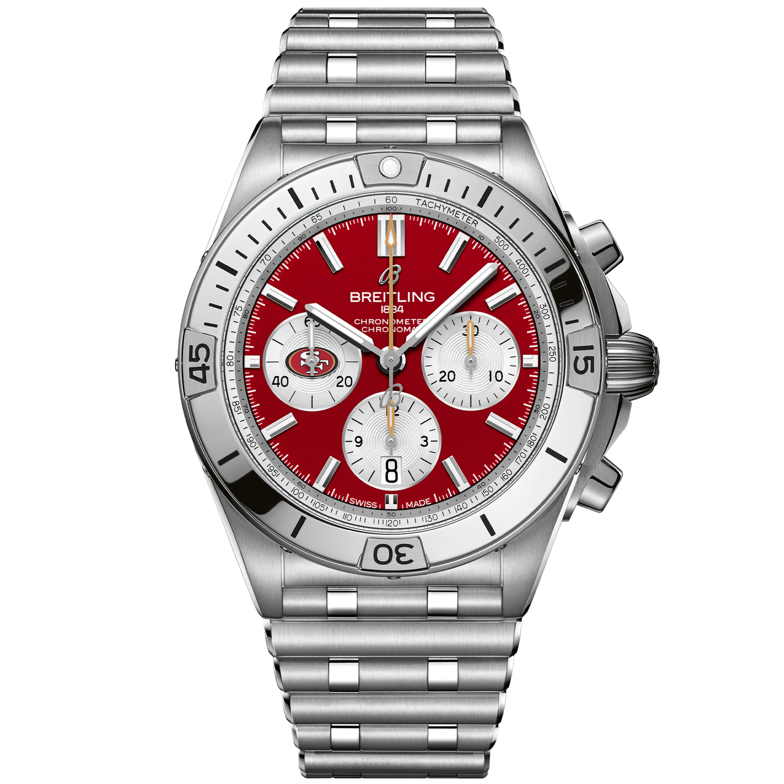 Chronomat_B0142_AB01342B1K1A1_STEEL_SAN_FRANCISCO_49ERS_DIGITAL-scaled-1.png Chronomat B01 42 NFL San Francisco 49ers Edition AB01342B1K1A1 - 图片 1