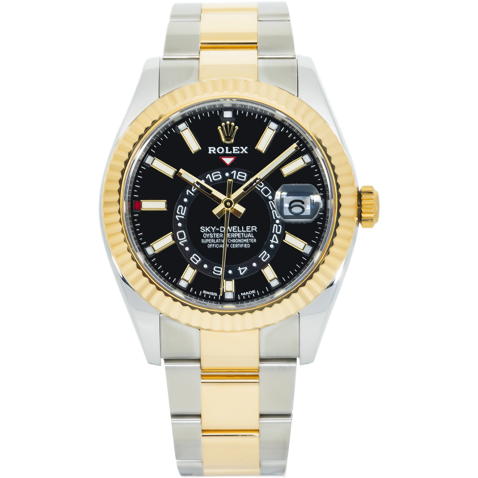 IMG_0274.png Rolex Sky-Dweller 326933 – Two-Tone 18k Yellow Gold & Stainless Steel Black Dial Oyster Bracelet - 图片 1