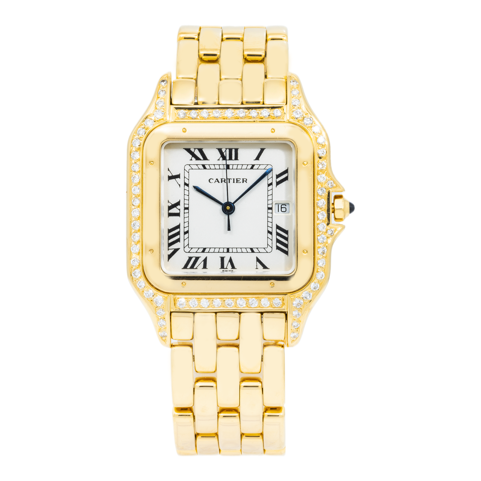 Pre-Owned-Cartier-18K-Yellow-Gold-Panthere-De-Cartier-883969-Large-Diamond-Watch-JD-Watches-NY.png Cartier 18K Yellow Gold Panthere De Cartier 883969 Large Diamond Watch - Image 1