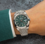 Rolex Datejust 41 – Oystersteel with Mint Green Fluted Motif Dial and Jubilee Bracelet Ref. 126300 - 图片 5