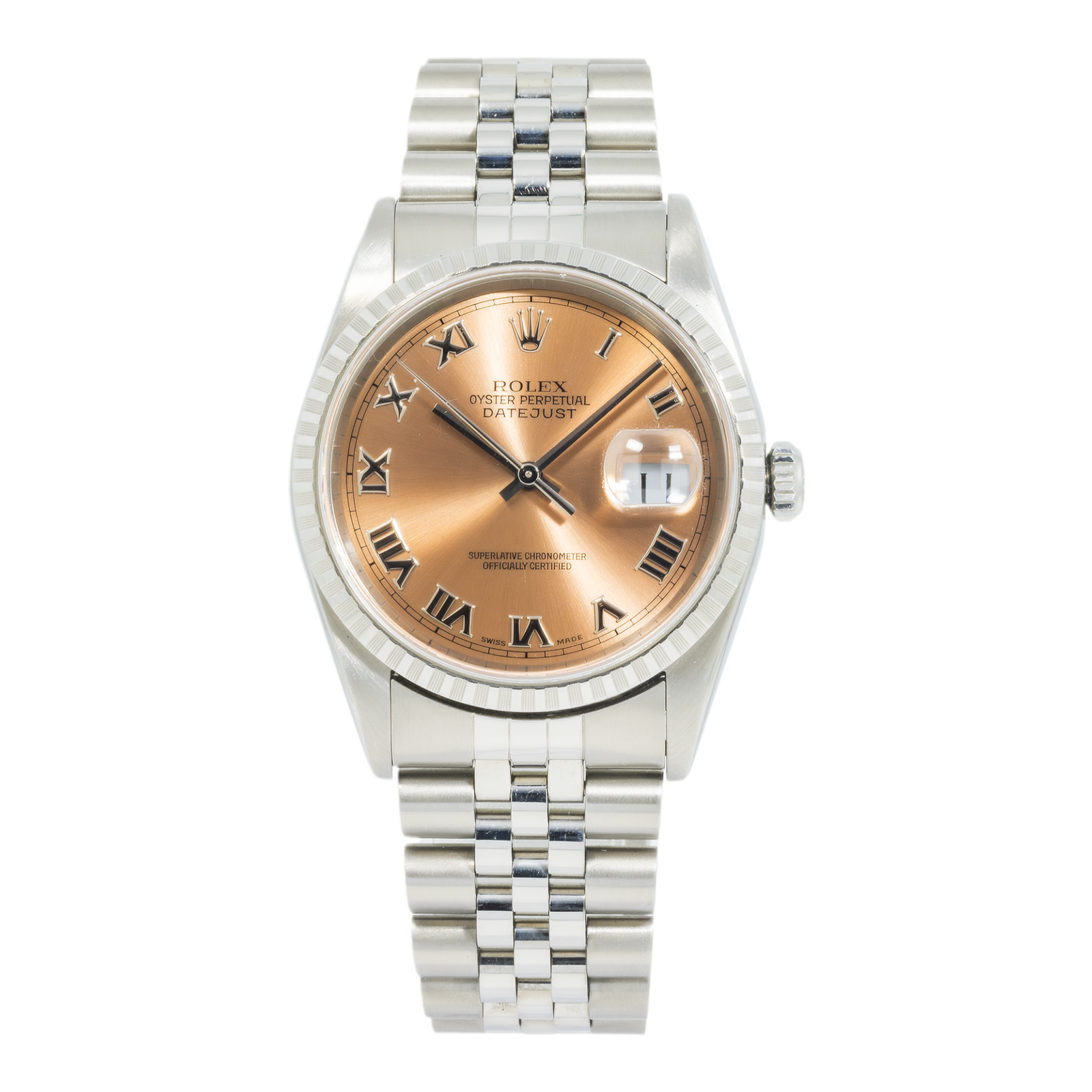 Pre-Owned-Rolex-Datejust-Stainless-Steel-36mm-with-Engine-Turned-Bezel-16220-and-Jubilee-Bracelet-JD-Watches-NY.png Rolex Datejust Stainless Steel 36mm with Engine Turned Bezel 16220 and Jubilee Bracelet - 图片 1