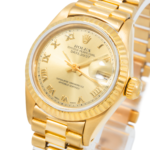 Rolex Lady-Datejust 6917 – Champagne Roman Dial – 18k Yellow Gold President Bracelet – 26mm - 图片 2
