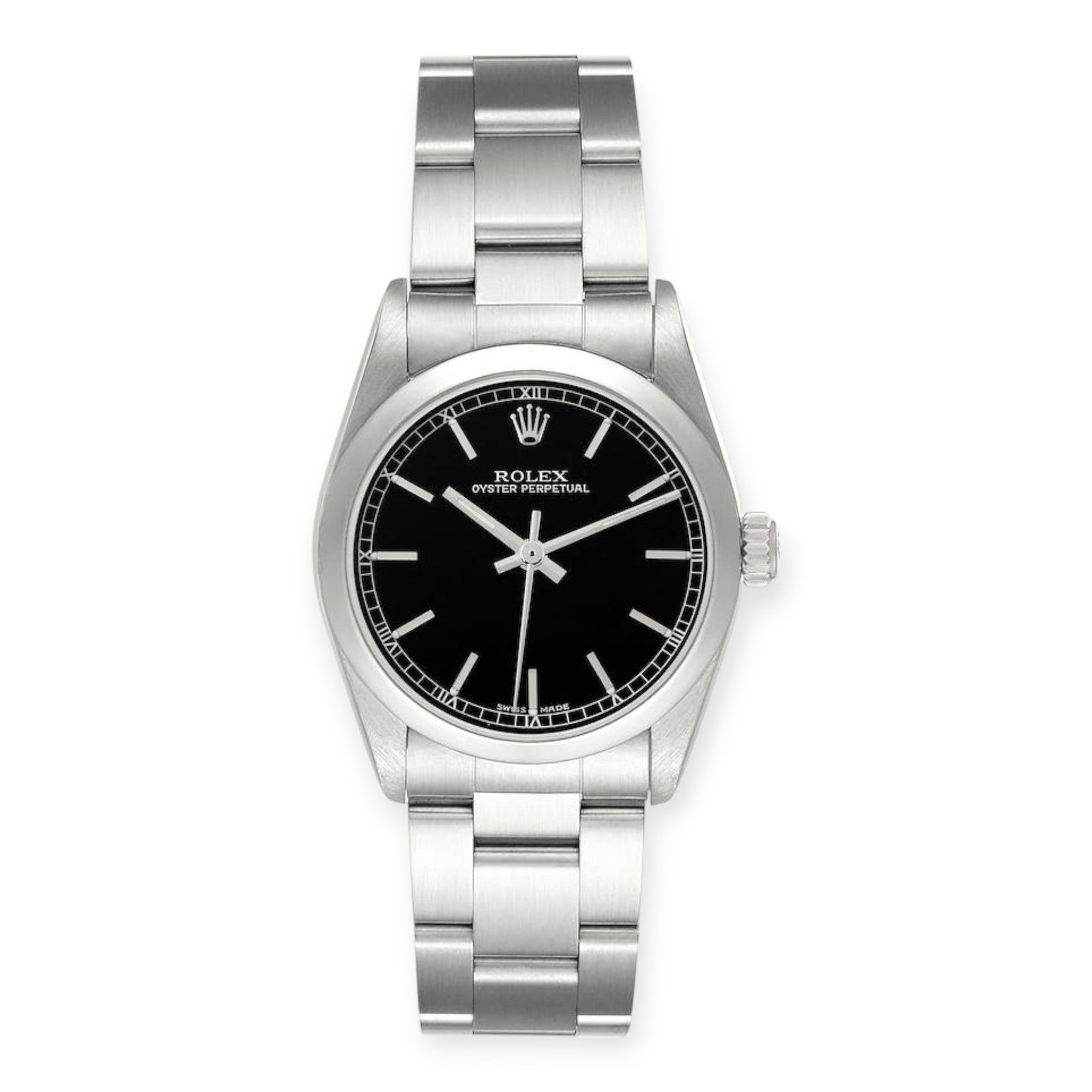 Pre-Owned-Rolex-Oyster-Perpetual-31-Midsize-Black-Dial-Steel-Ladies-Watch-JD-Watches-NY.jpg Rolex Oyster Perpetual 31 Midsize Black Dial Steel Ladies Watch - 图片 1