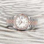 Rolex Steel and Everose Datejust 36 Watch 126231 White Roman Dial - Jubilee Bracelet - 图片 2