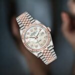 Rolex Steel and Everose Rolesor Datejust 36 Watch 126231 White Mother-Of-Pearl Diamond Dial - Jubilee Bracelet - 图片 2
