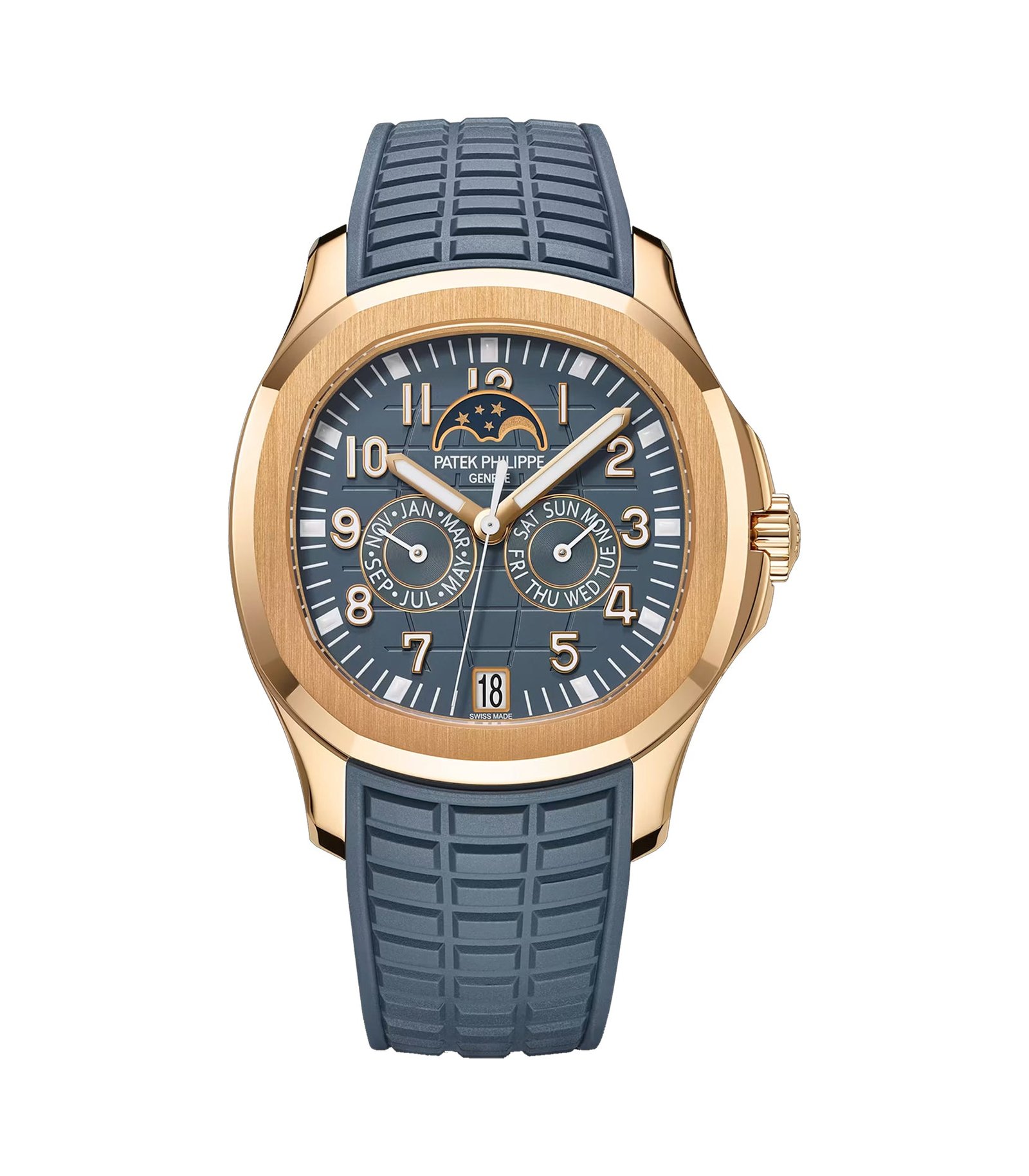 agfaf_7ec9c82b-3633-49ac-8d46-b14035960c06.jpg 40mm Luce Annual Calendar 18k Rose Gold Blue-Grey Dial - 图片 1