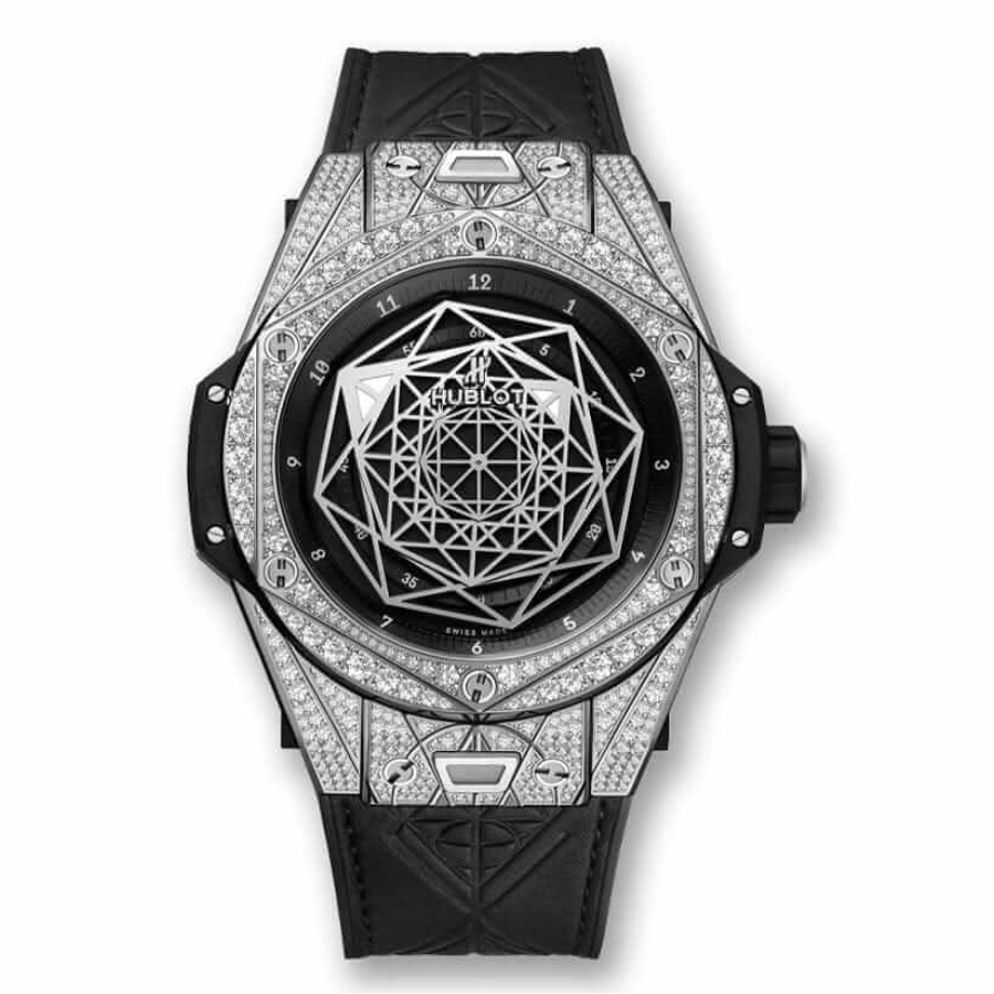 Hublot-Iced-Out-Replica.webp Hublot Big Bang “Iced Out” Diamond 415.NX.1112.VR.1704.MXM17 Masterpiece Clone - 图片 1